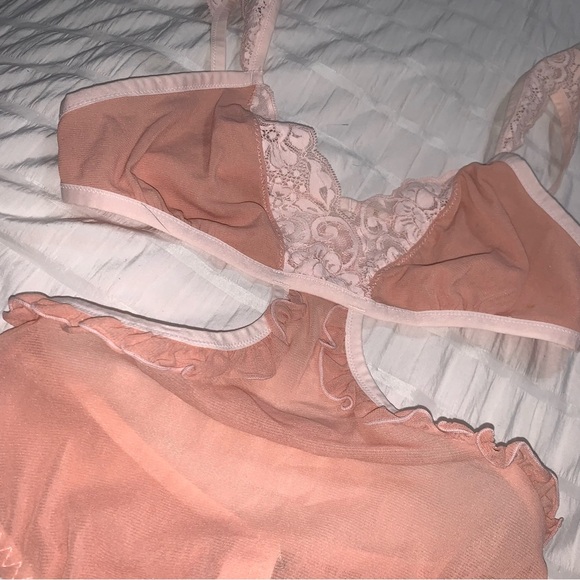 NWT Free People x We Are HAH“ Key To Your Heart” Mesh Teddy Bodysuit - Picture 3 of 15